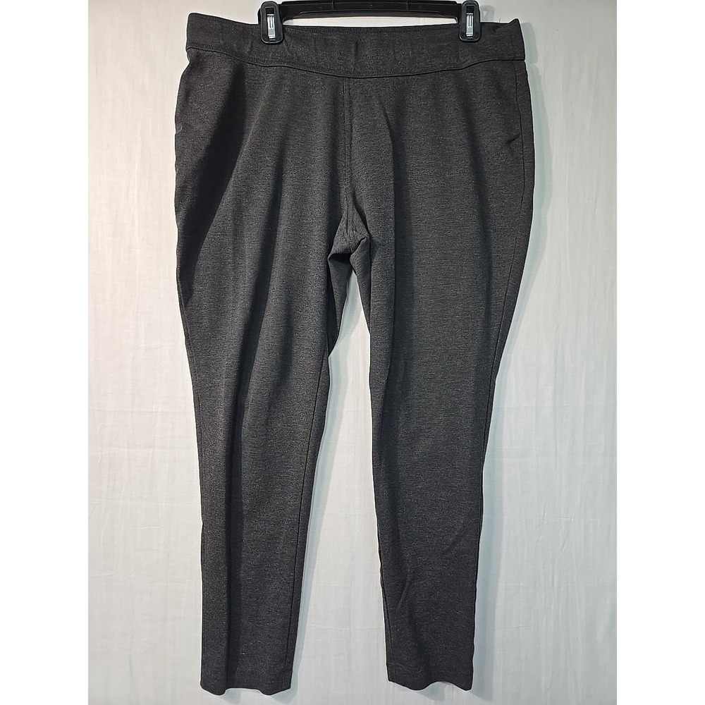 Lauren Ralph Lauren‎ Pull On Gray Pants Tapered Leg Women's 2X Plus Size Elastic